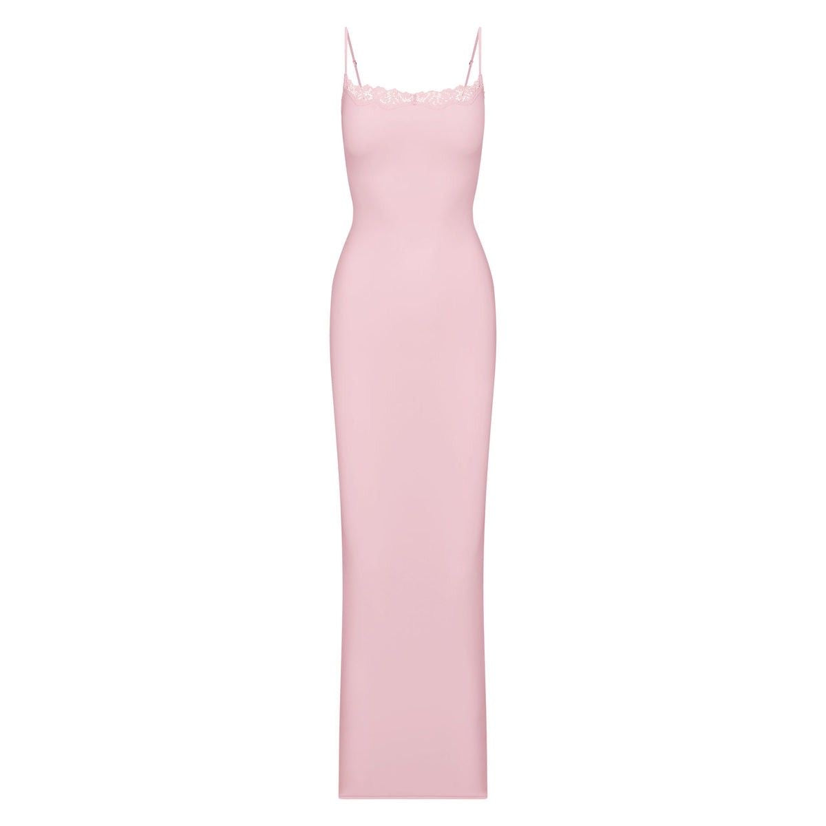 LONG LACE SCULPT DRESS