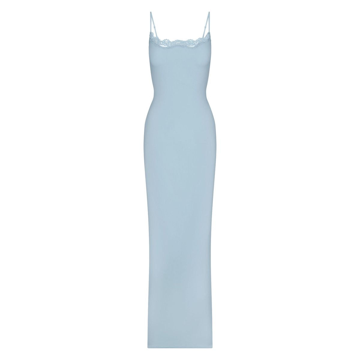 LONG LACE SCULPT DRESS